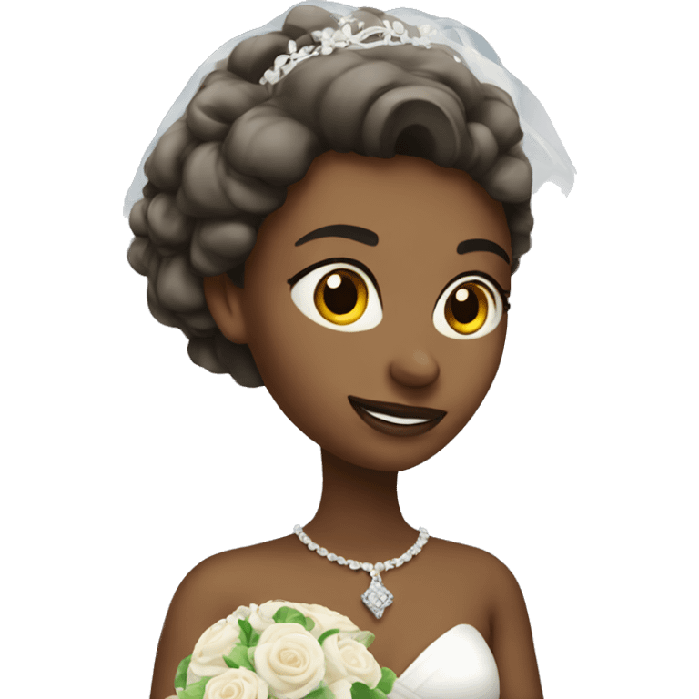 Woman getting married emoji