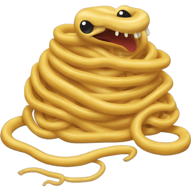 snake eating spaghetti  emoji