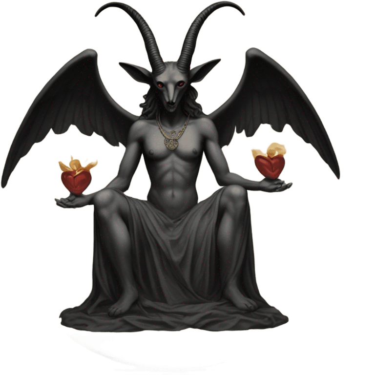 Baphomet and the lovers card emoji