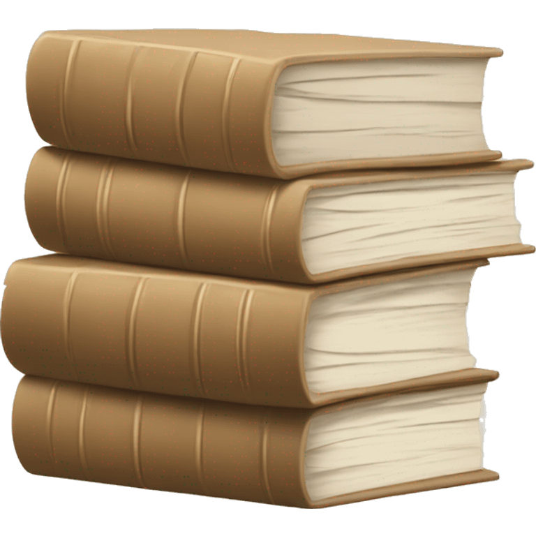 a beige stack of books emoji