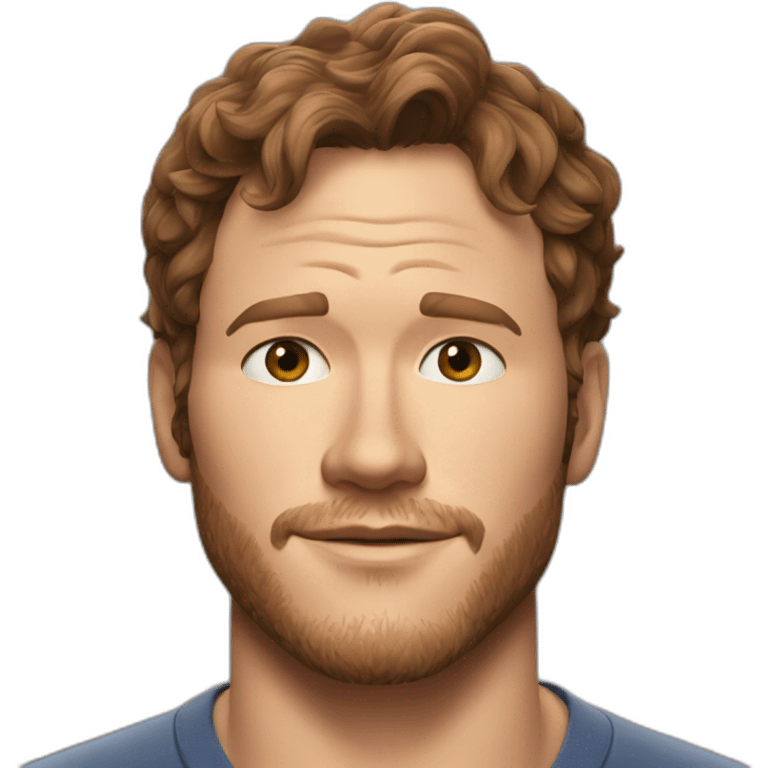 Chris Pratt ultra realistic emoji