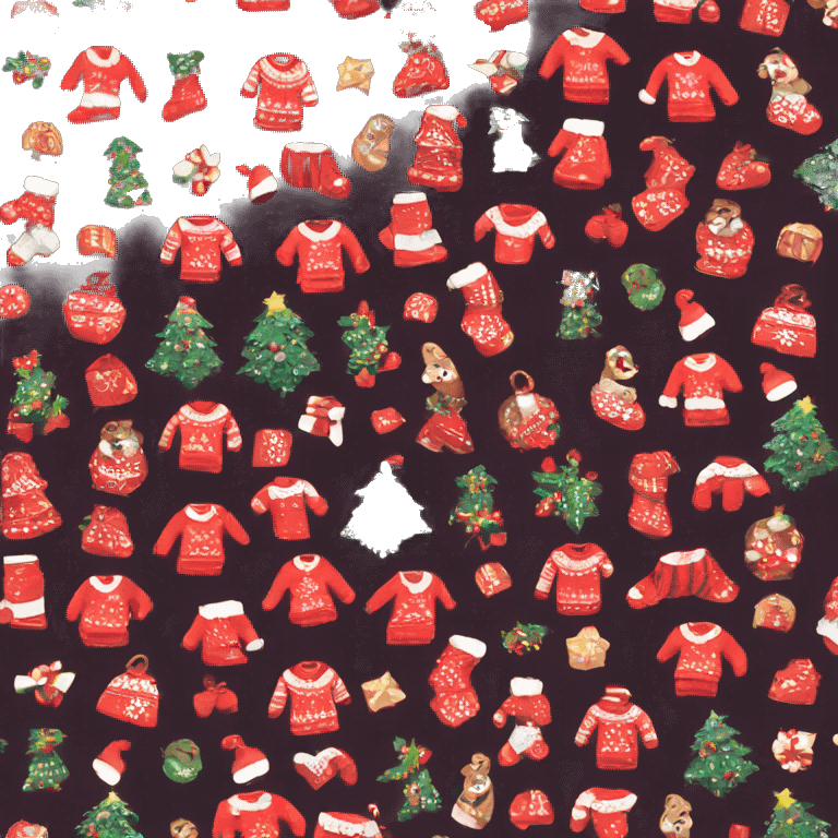 Ugly Christmas sweater  emoji