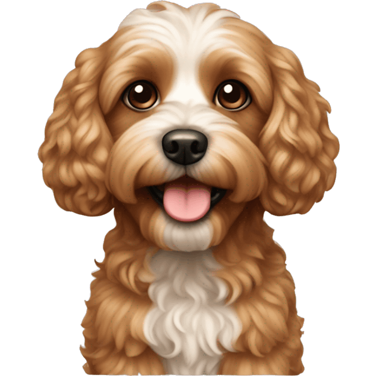 Cavapoo dog emoji