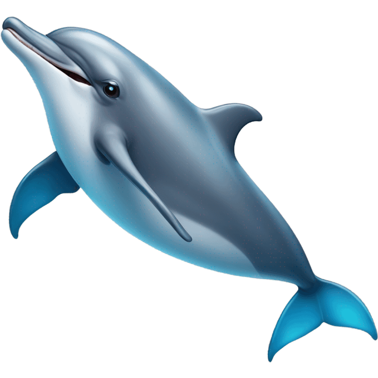 Funny looking dolphin with mustache  emoji