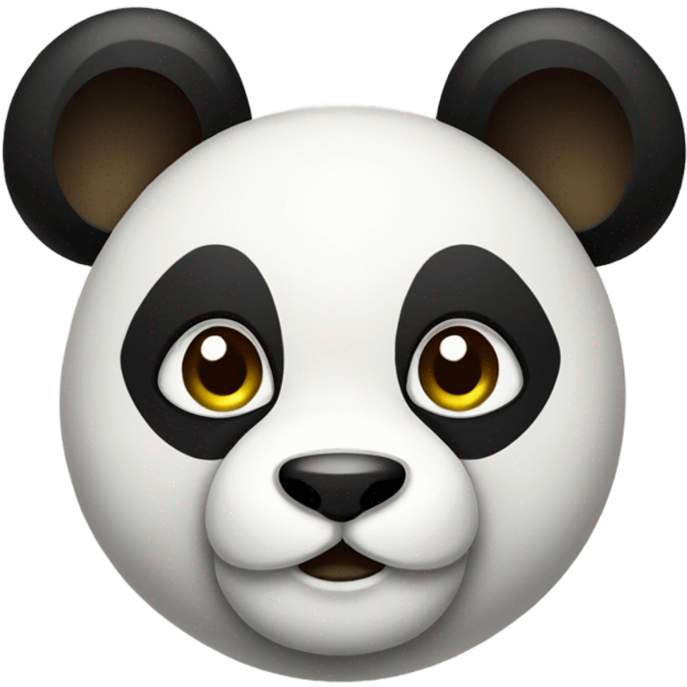 Fashionable panda emoji