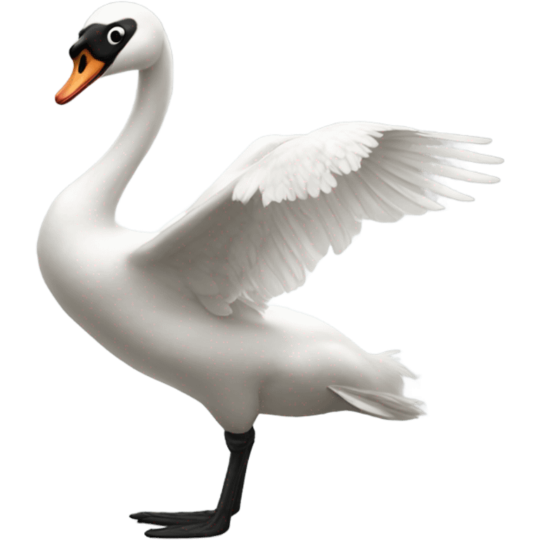 Swan twerking emoji