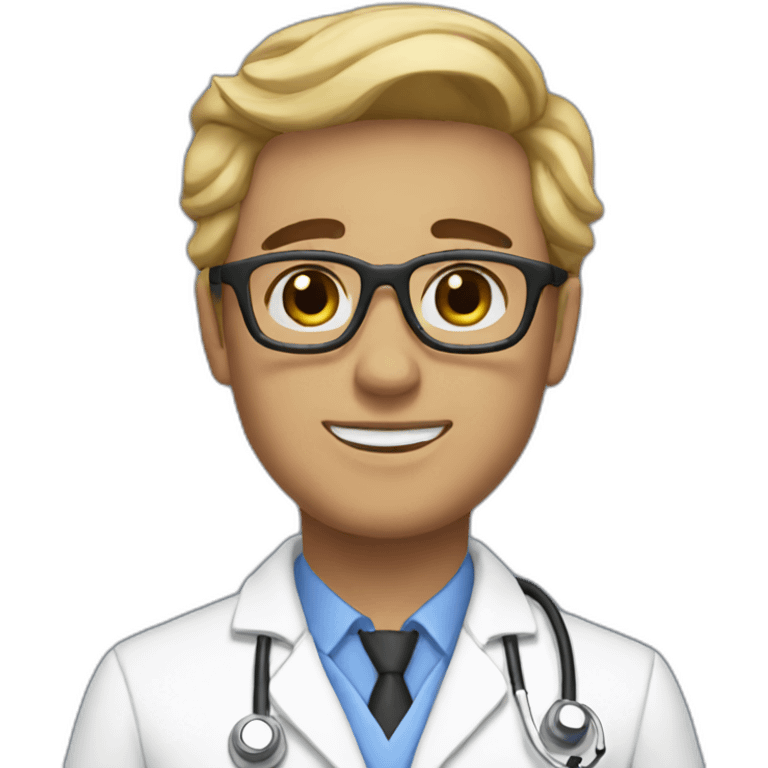 Aesthetic doctor saying hello emoji