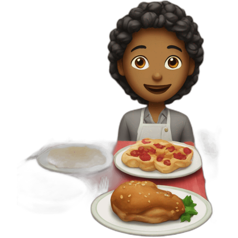 christmas diner emoji