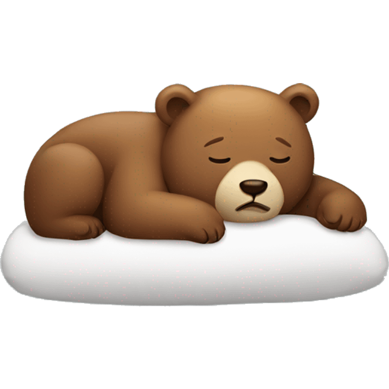 sleepy bear emoji