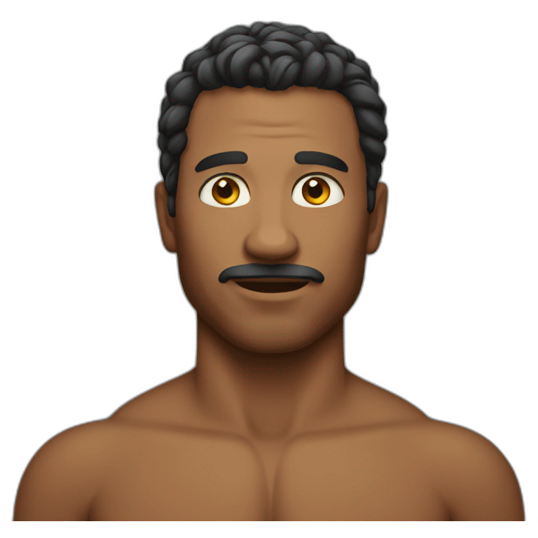 Man without clothes emoji