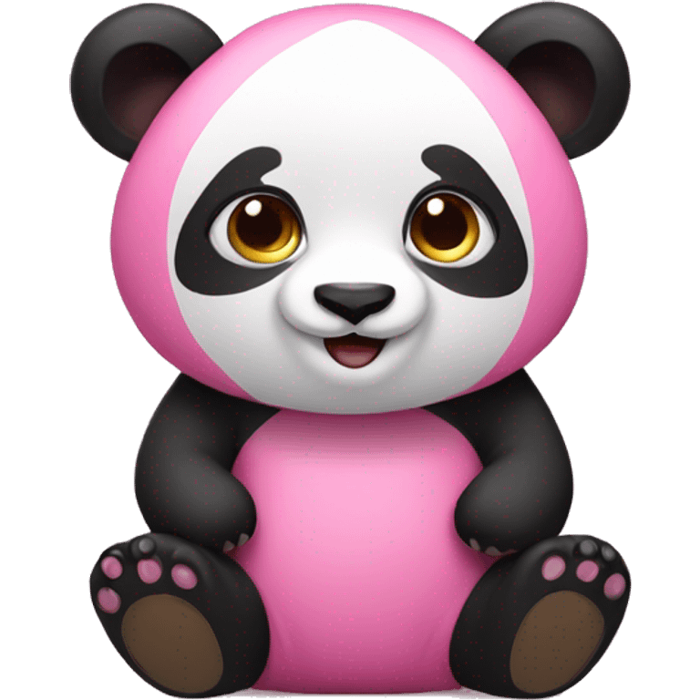 Pink panda emoji