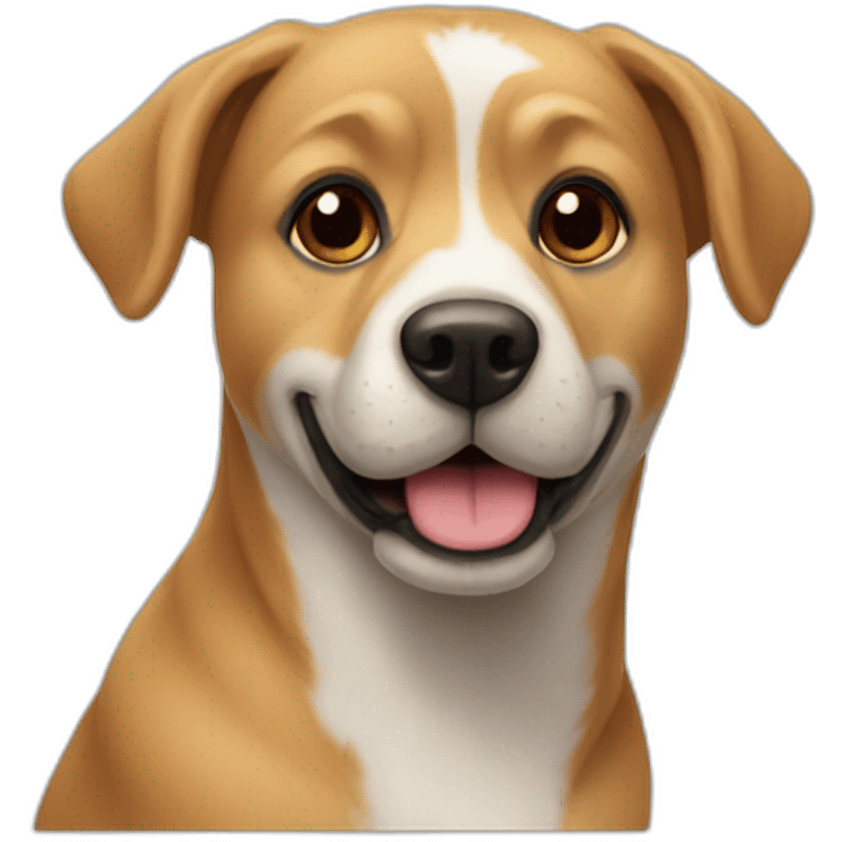 Chien sur chat emoji