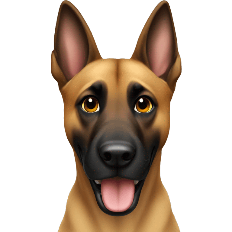 malinois say hello wit hand emoji