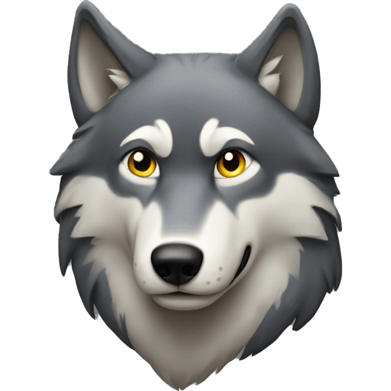 Lone wolf emoji