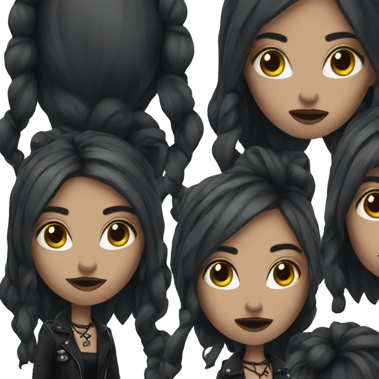 Goth girl emoji