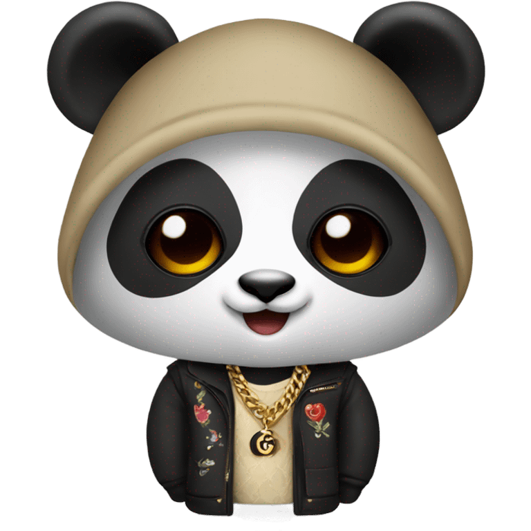 Panda with Gucci  emoji