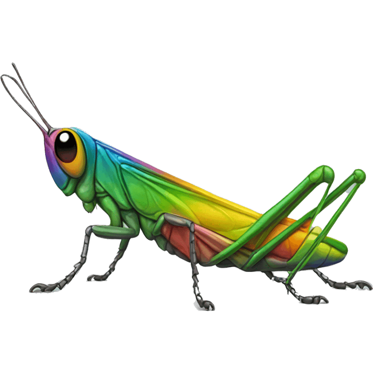 Rainbow Grasshopper  emoji