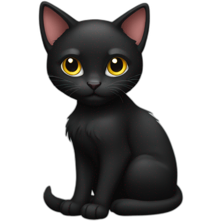 black cat called jaggi emoji