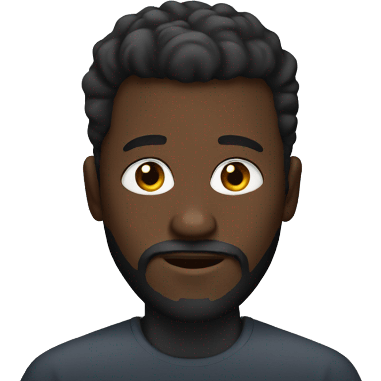 a black man with full beard emoji