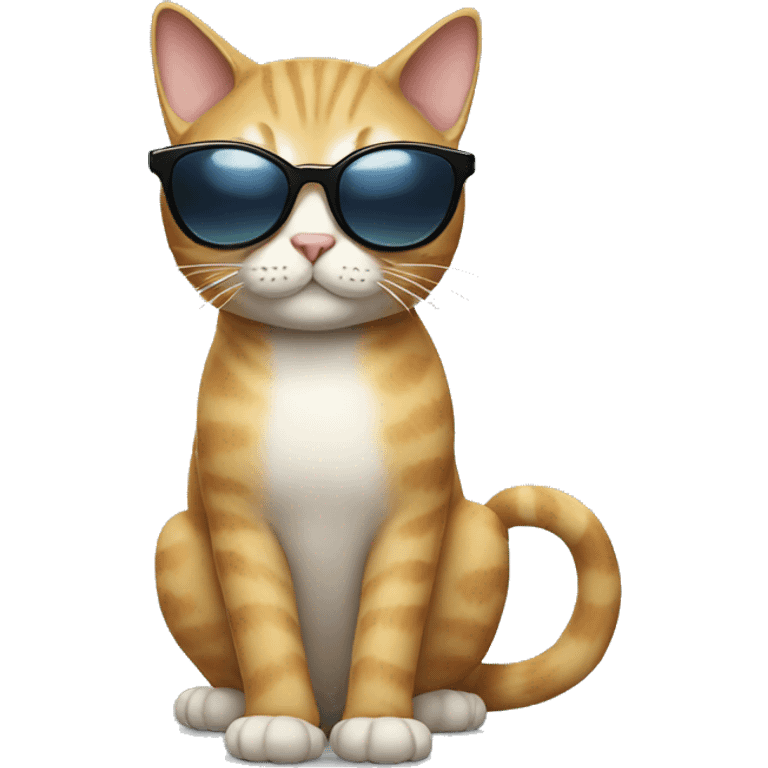 Cat with sunglasses emoji