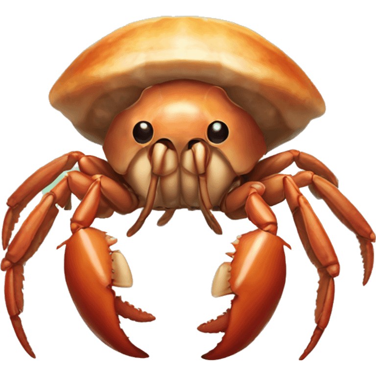 A hermit crab emoji