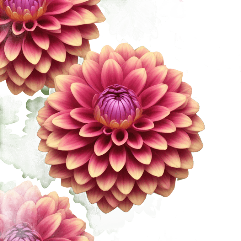 Dahlias plant  emoji