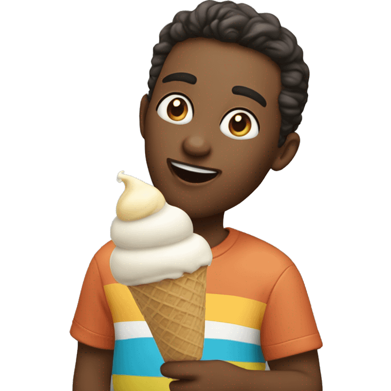 Myself eating ice cream emoji