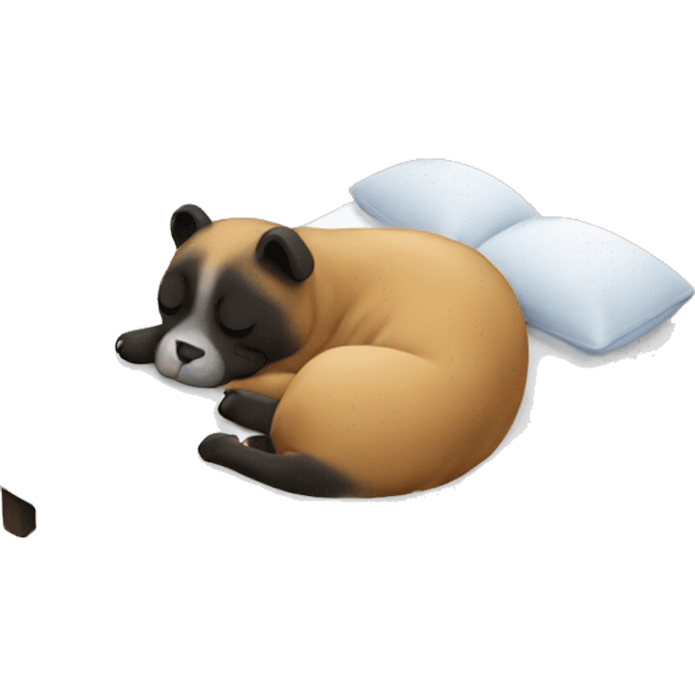 bubu with dudu sleeping emoji