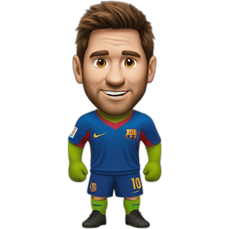 shrek messi emoji