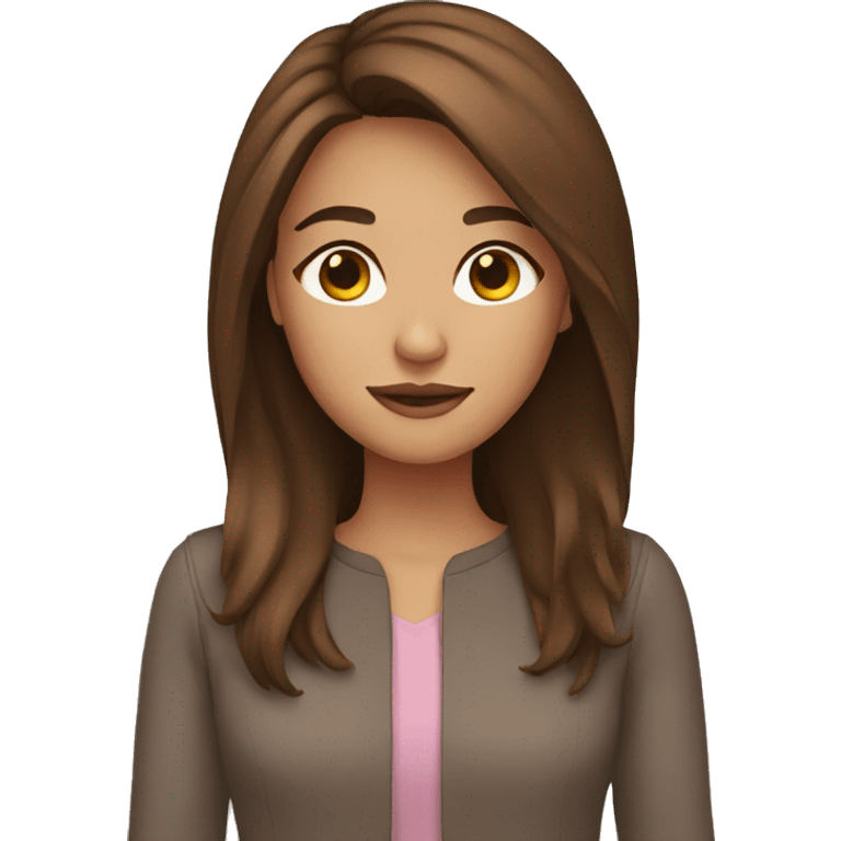 Brown haired girl emoji