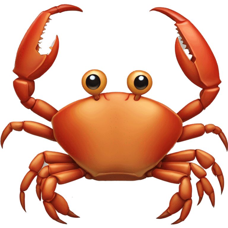 Crab with feet for legs and hammers for claws emoji