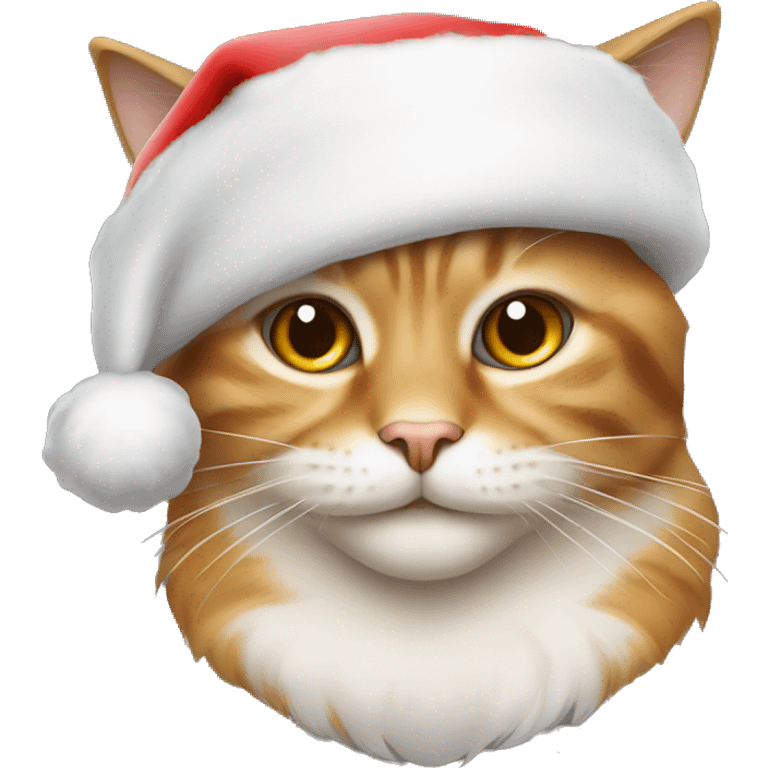 A cat with a Santa hat  emoji