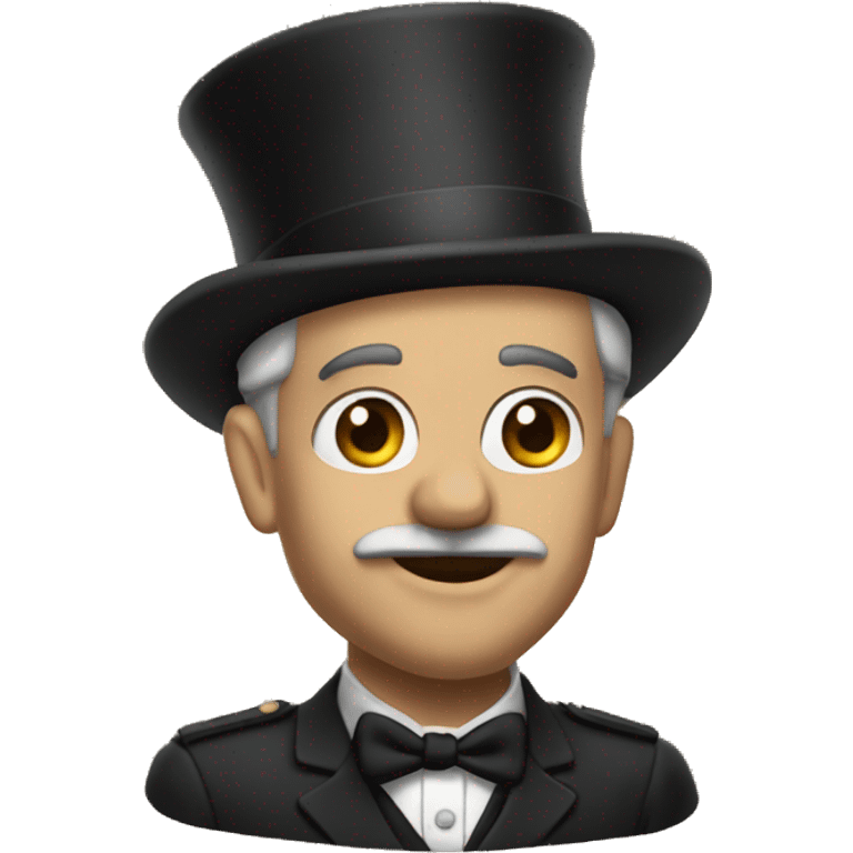 Shrk with tophat emoji