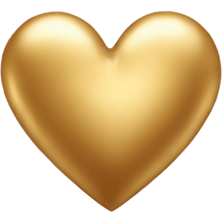 Gold heart  emoji