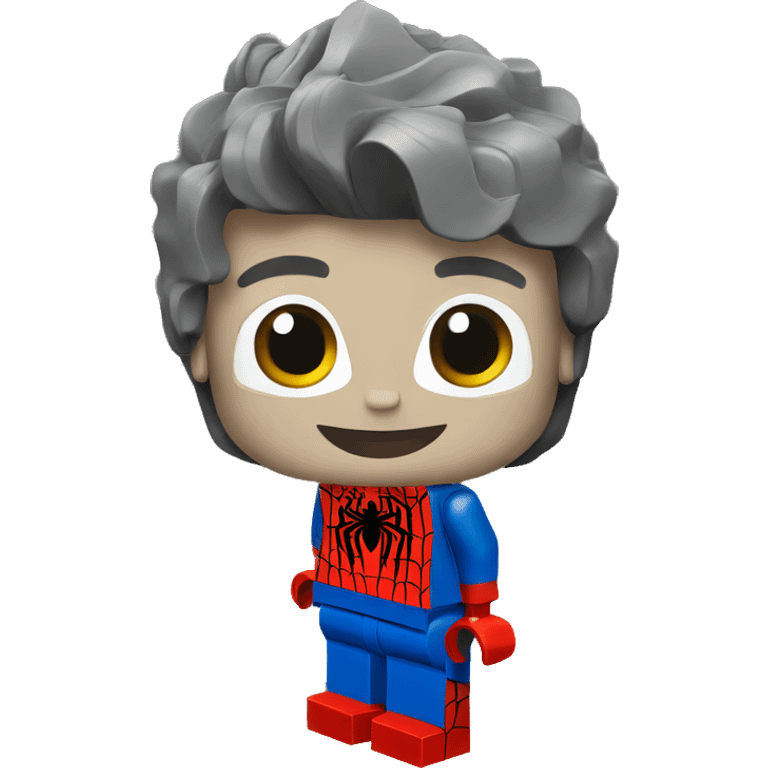 lego spiderman emoji