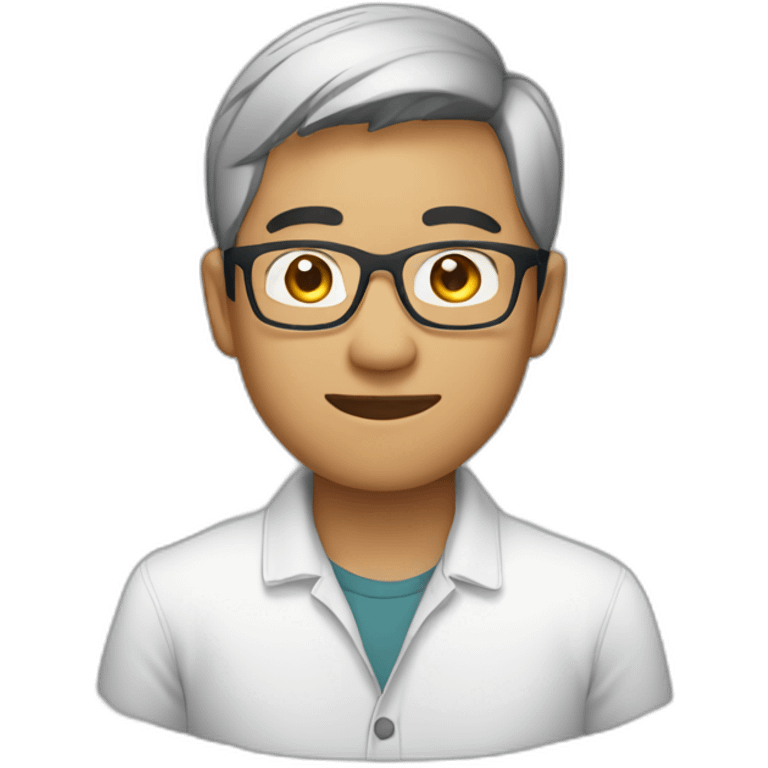 southeast asian male with glasses emoji