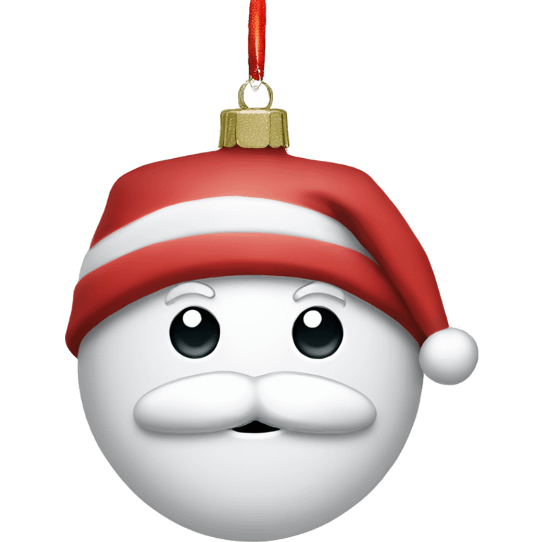 Santa hat ornament  emoji