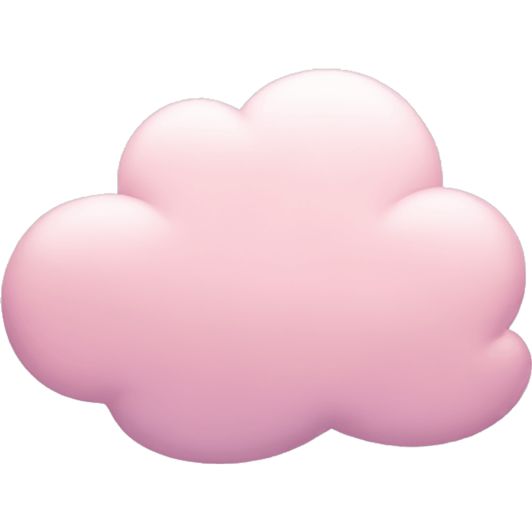 pastel pink cloud emoji