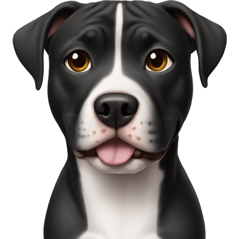 Dog pitbul black emoji