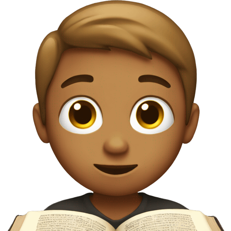 Child reading the Bible emoji