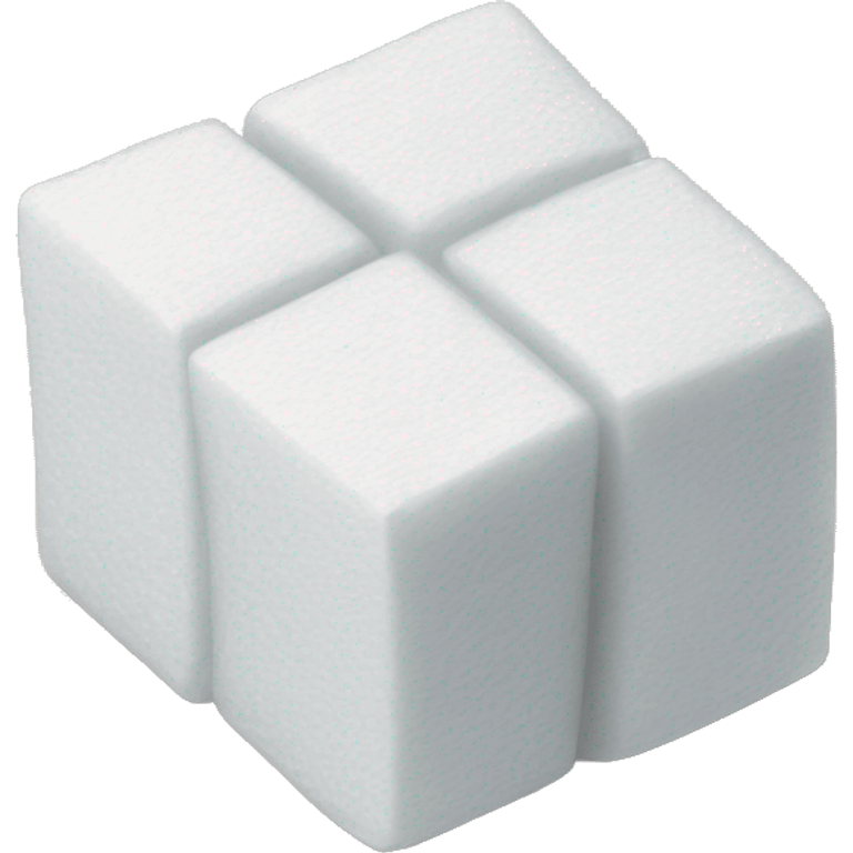 sugar cubes on a tissue emoji