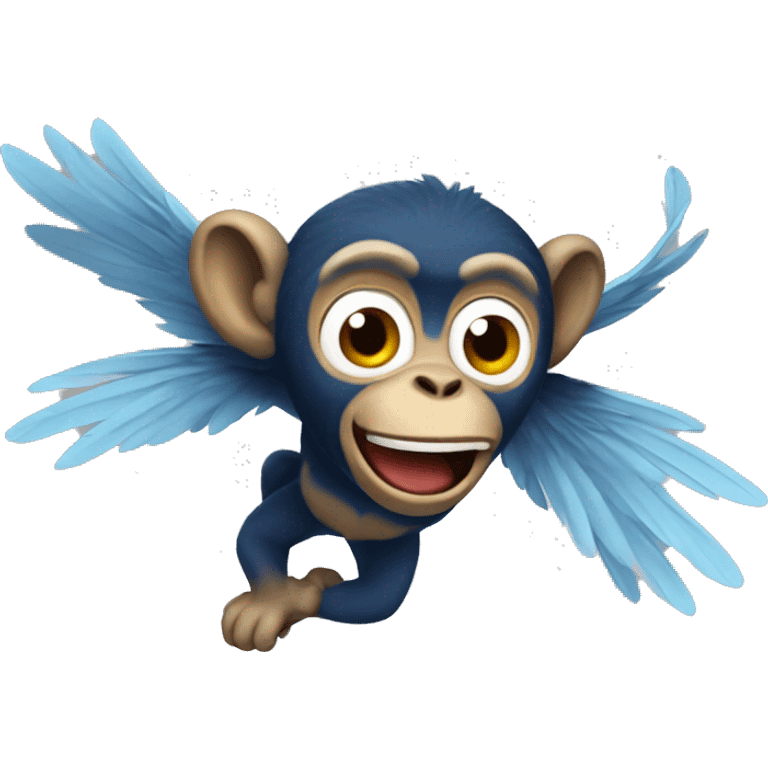 Flying monkey  emoji