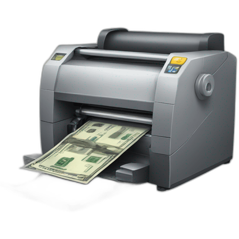 money printing machine emoji