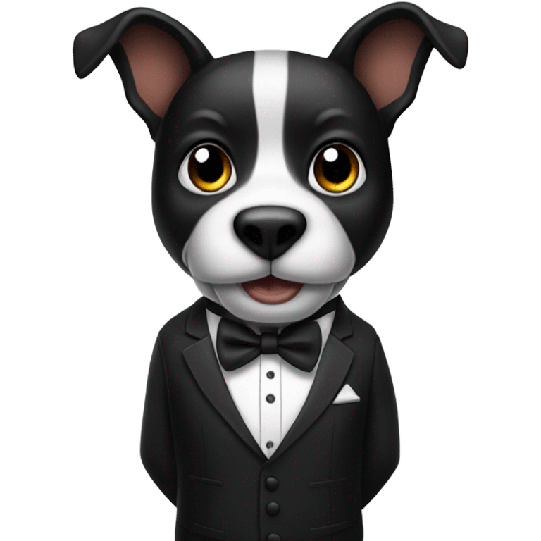 Basketball wearing tuxedo emoji