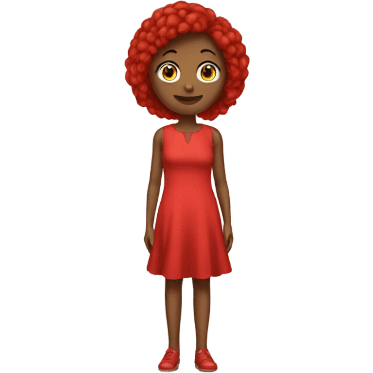 short red sleeveless dress emoji