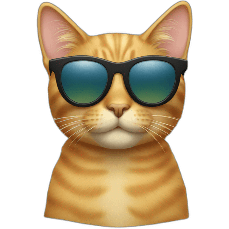 Cat with sunglasses emoji