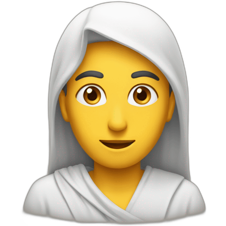 Point arabe avec un visage emoji