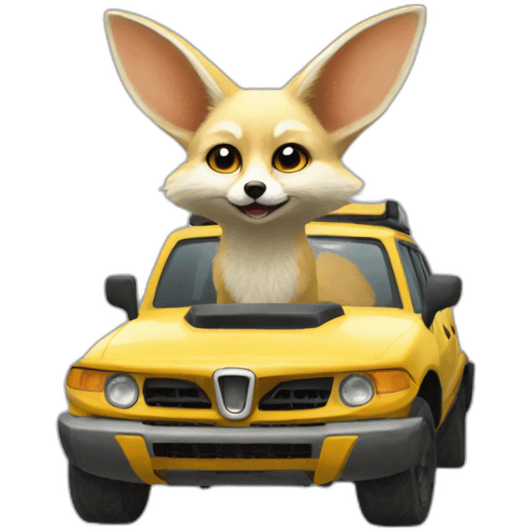 fennec car in ro cket league emoji