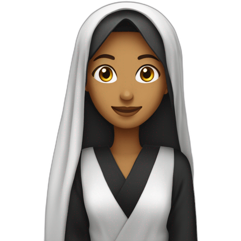 Arabe avec une abaya emoji