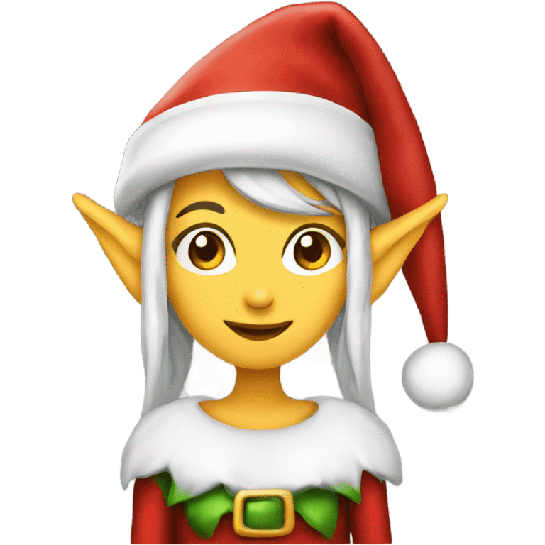 elf female santa hat emoji